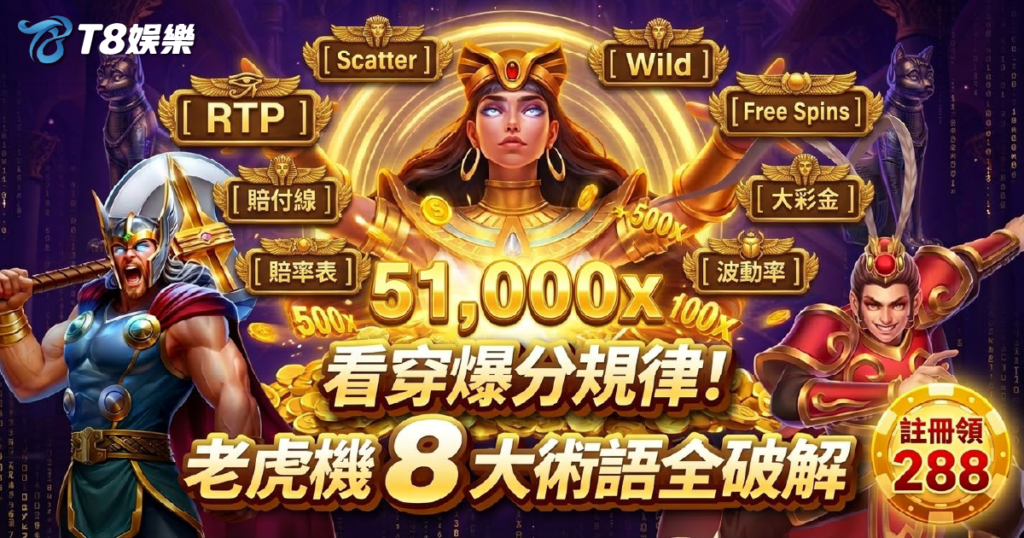 老虎機術語, RTP, 老虎機玩法, T8娛樂城, 老虎機體驗金